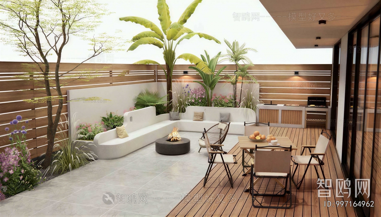 Modern Courtyard/landscape