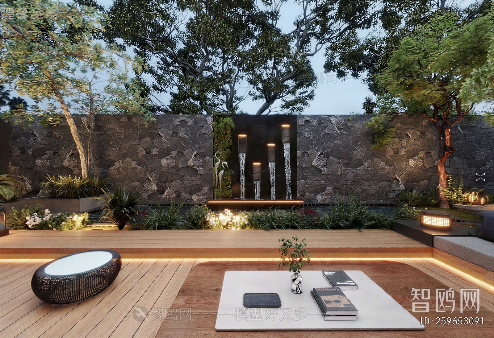 Modern Courtyard/landscape