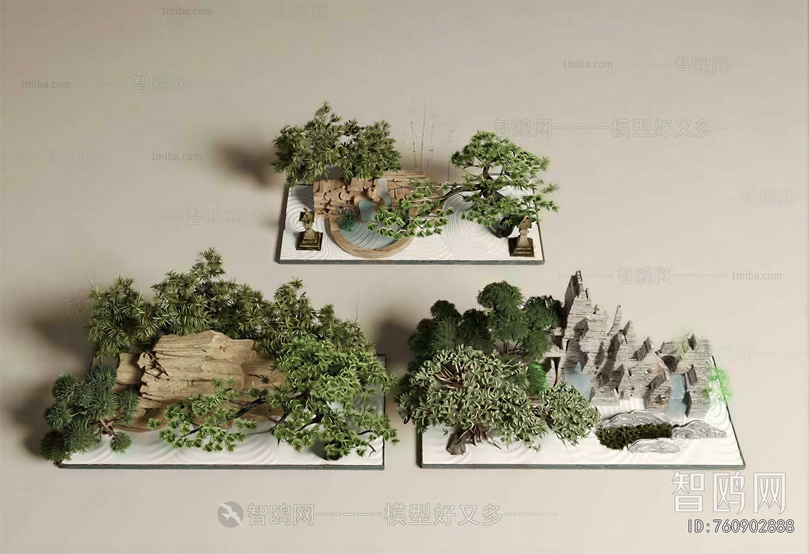 New Chinese Style Plant Landscaping