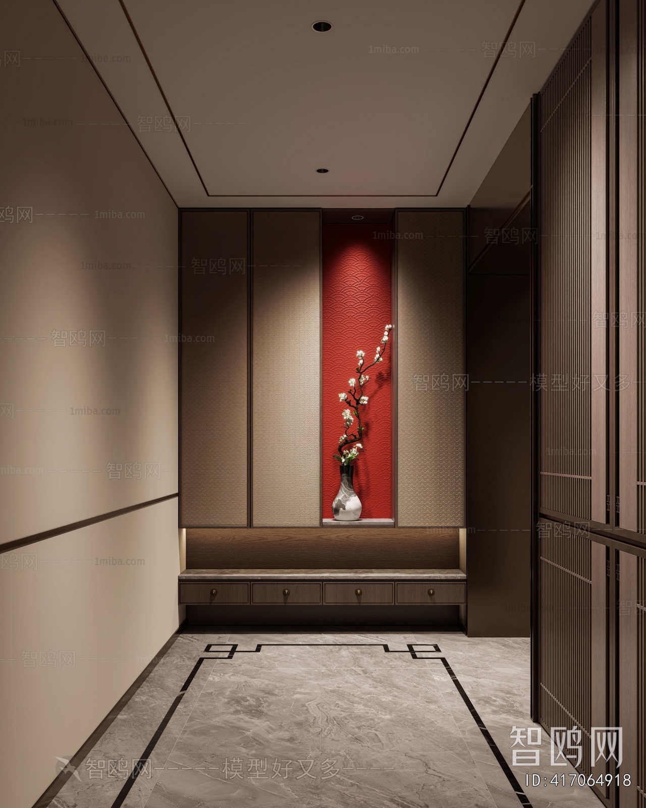 New Chinese Style Hallway