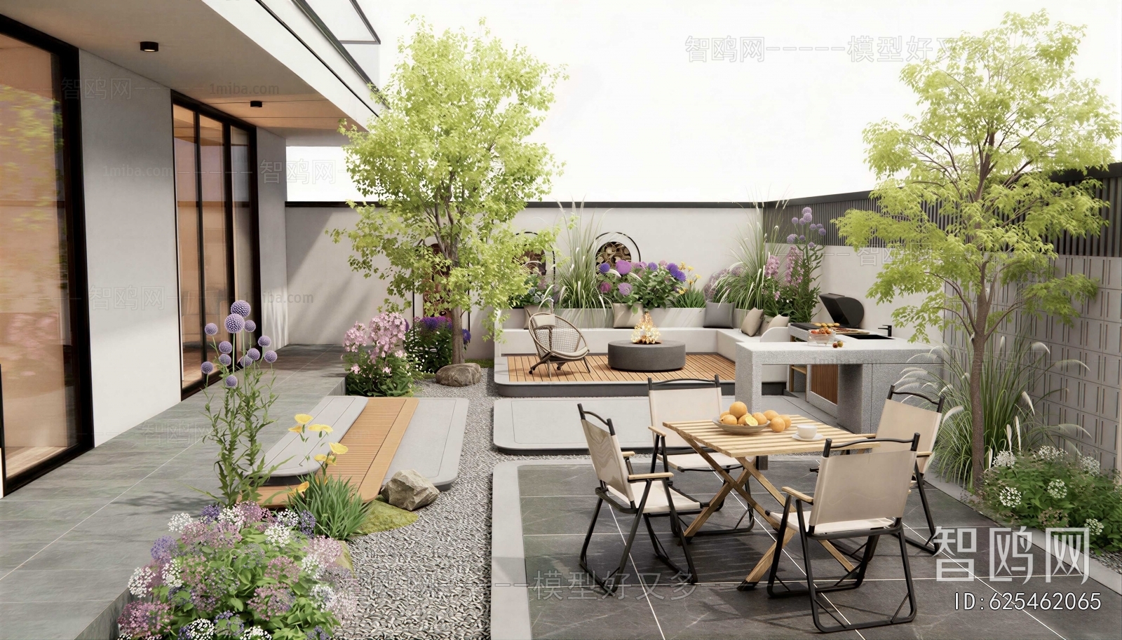 Modern Courtyard/landscape