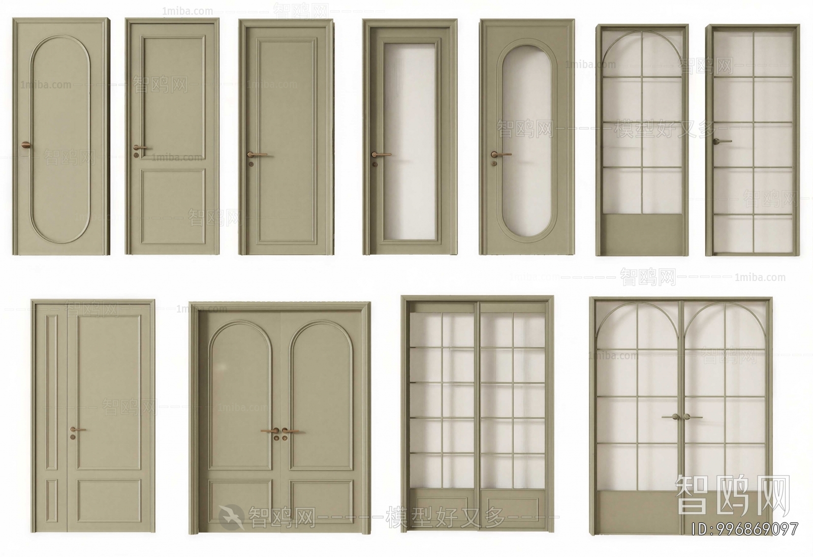 French Style Single Door