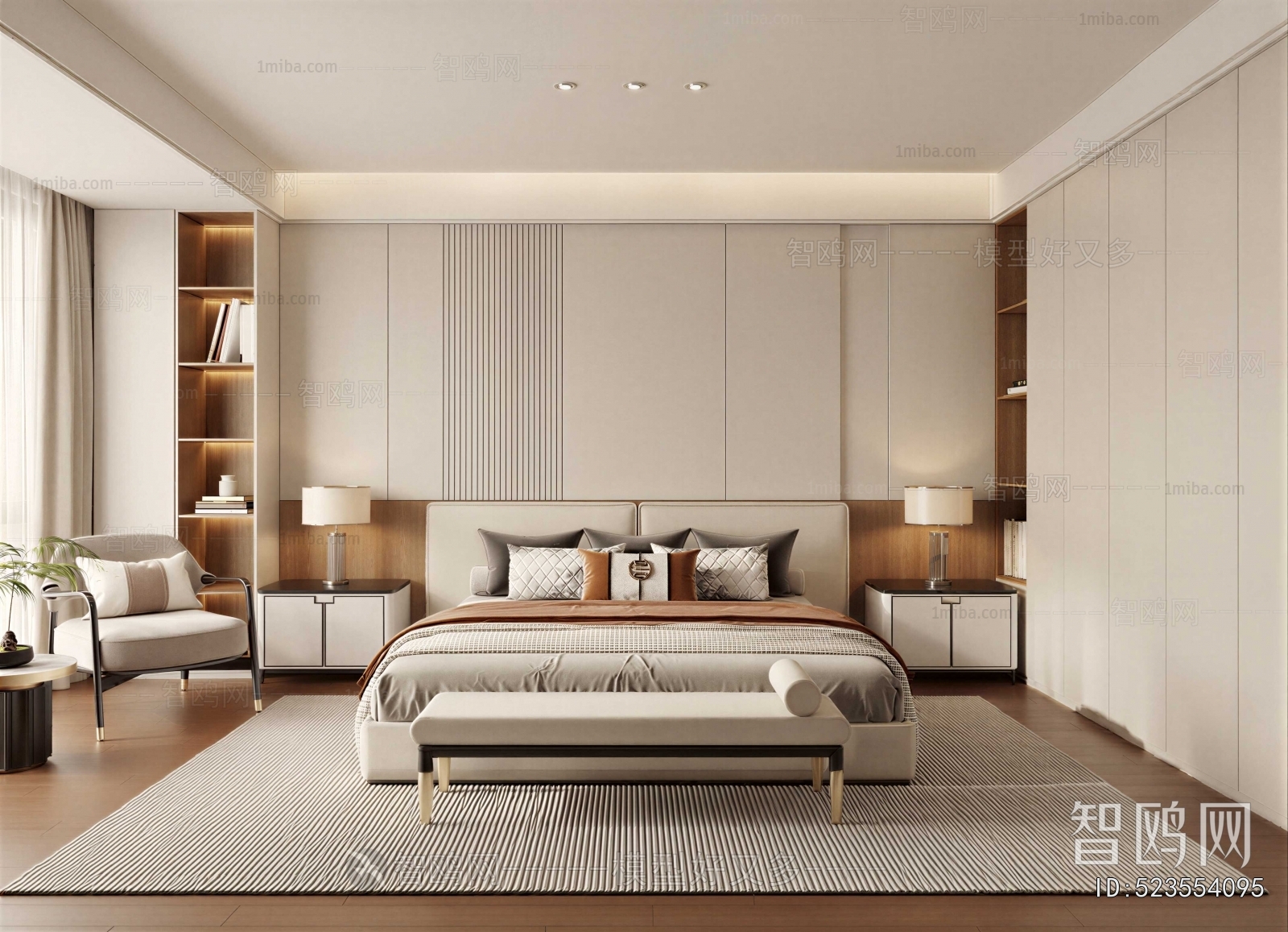 New Chinese Style Bedroom