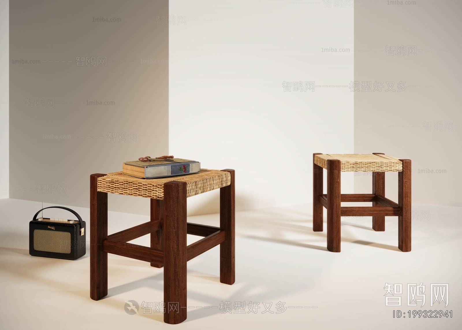 Wabi-sabi Style Stool