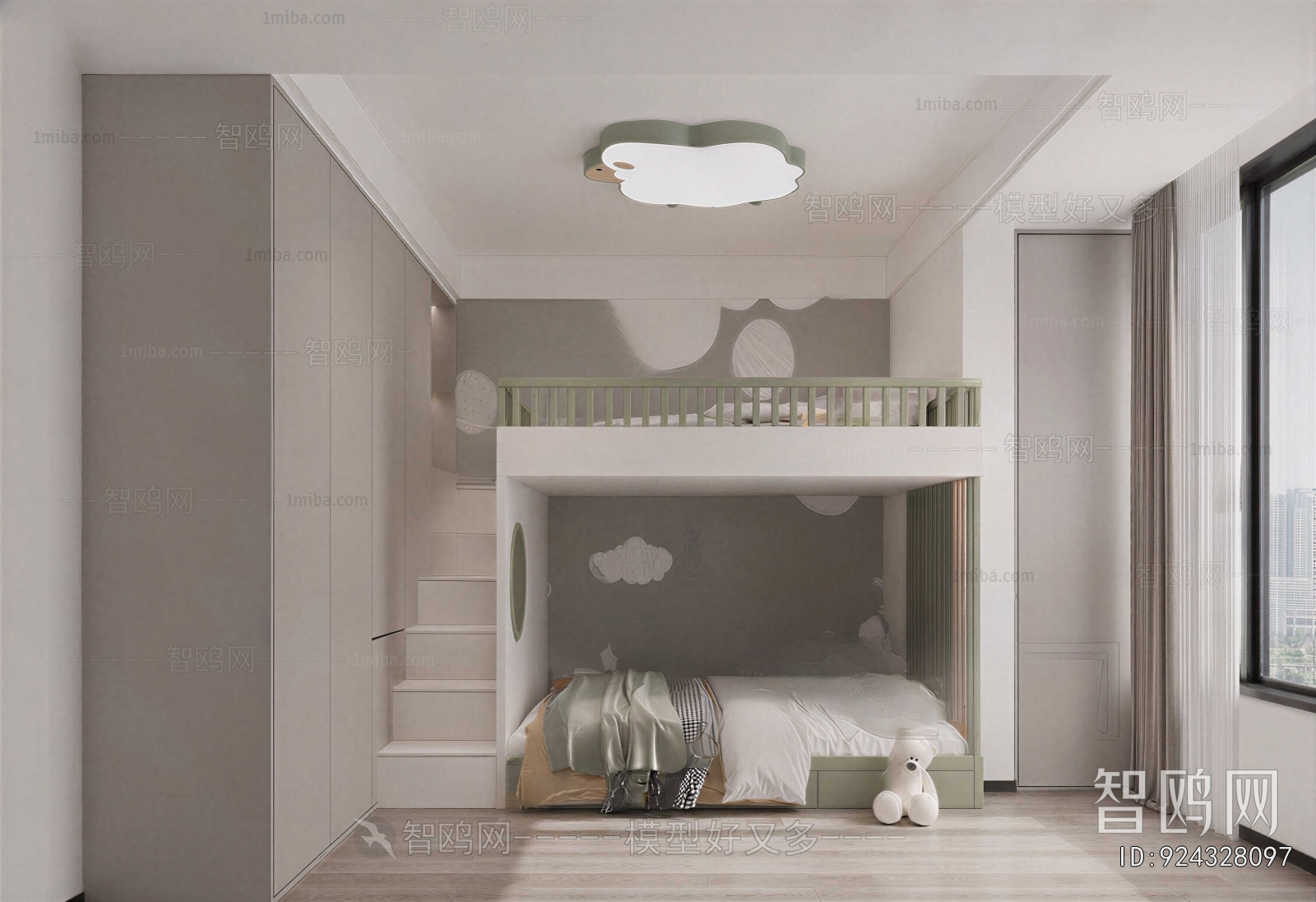 Modern Boy's Room And Son's Room