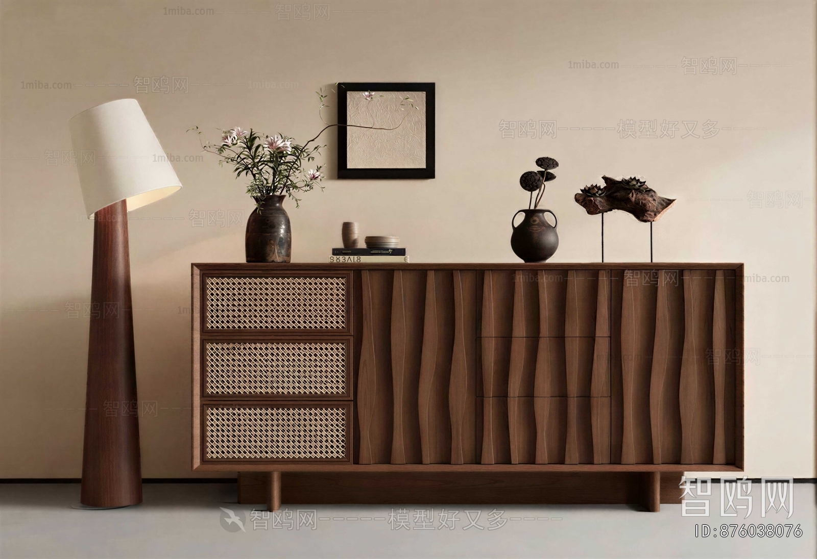 Wabi-sabi Style Entrance Cabinet