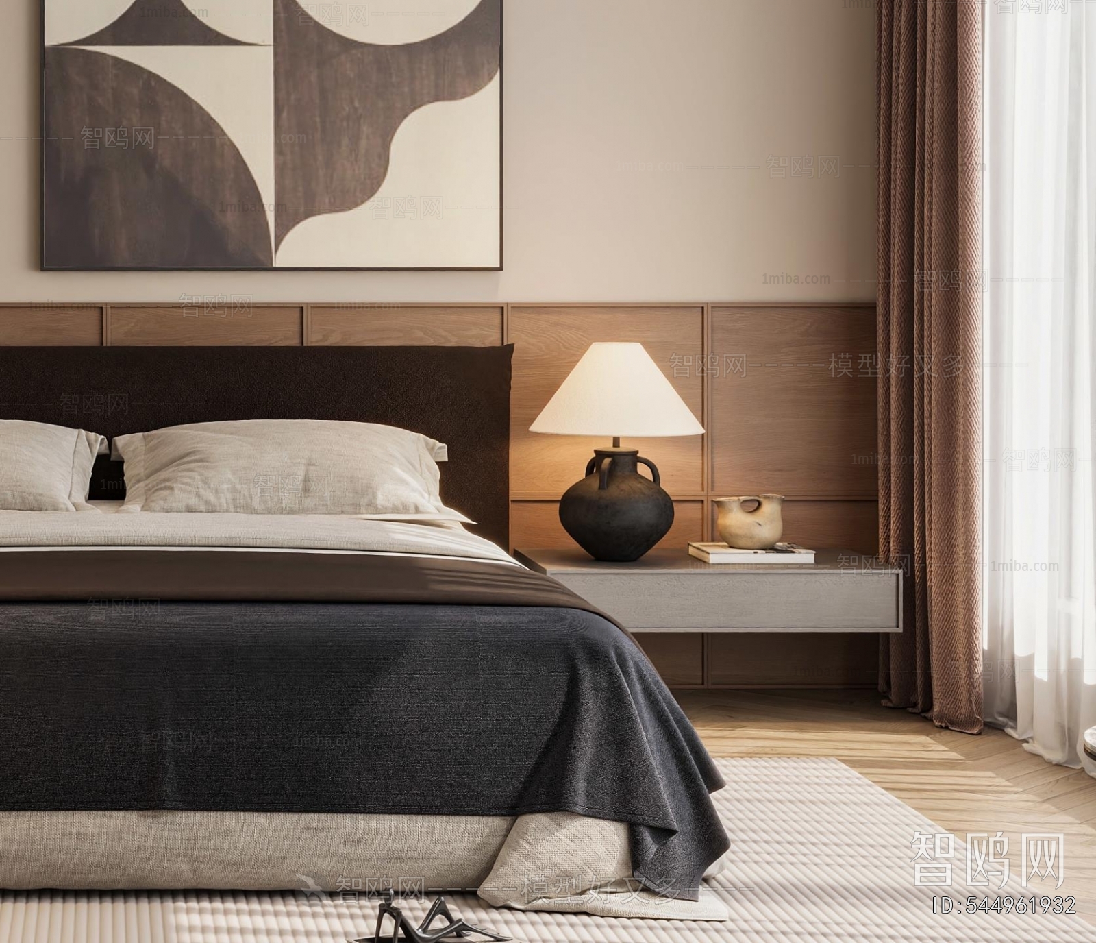 Wabi-sabi Style Bedroom