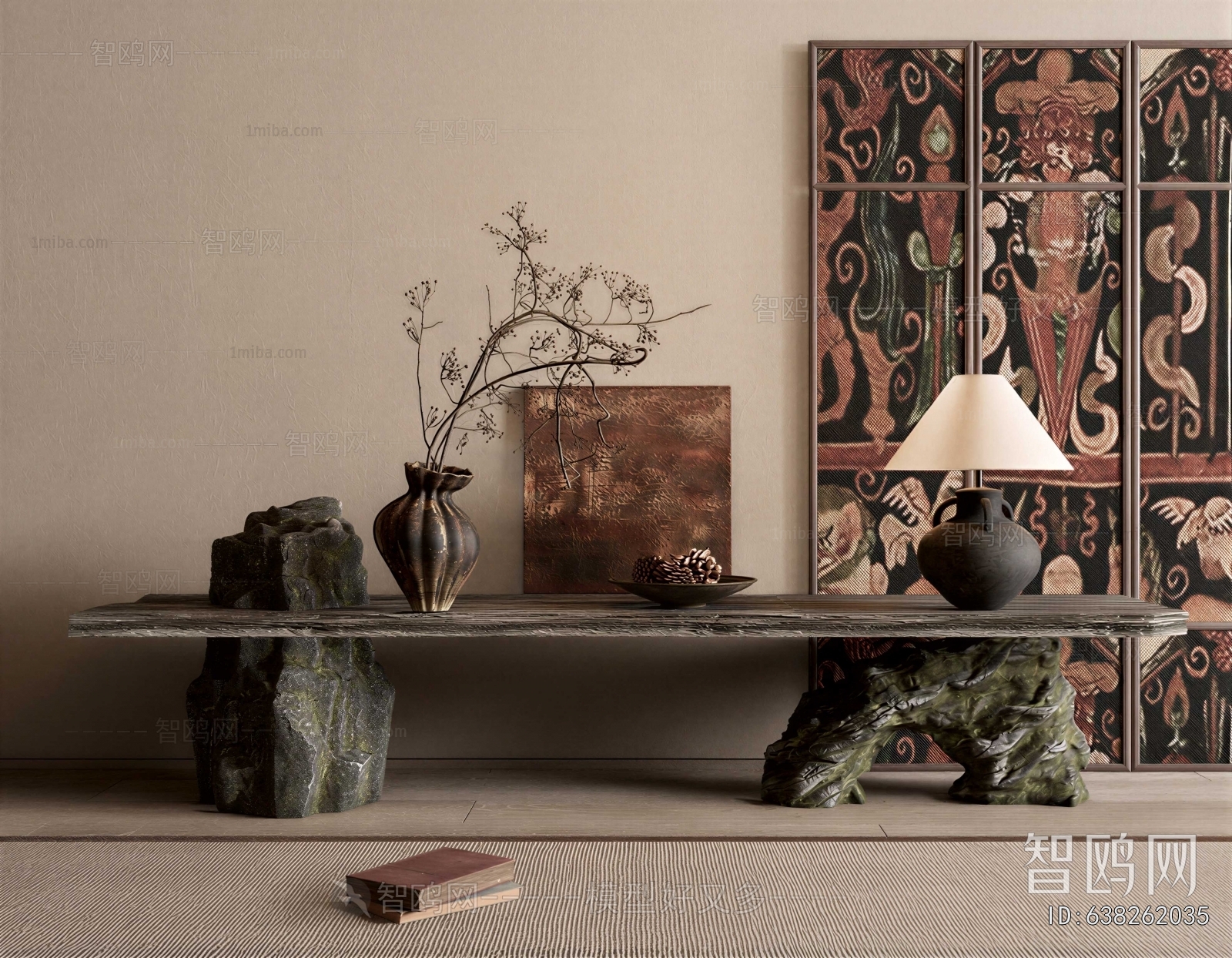 Wabi-sabi Style Console