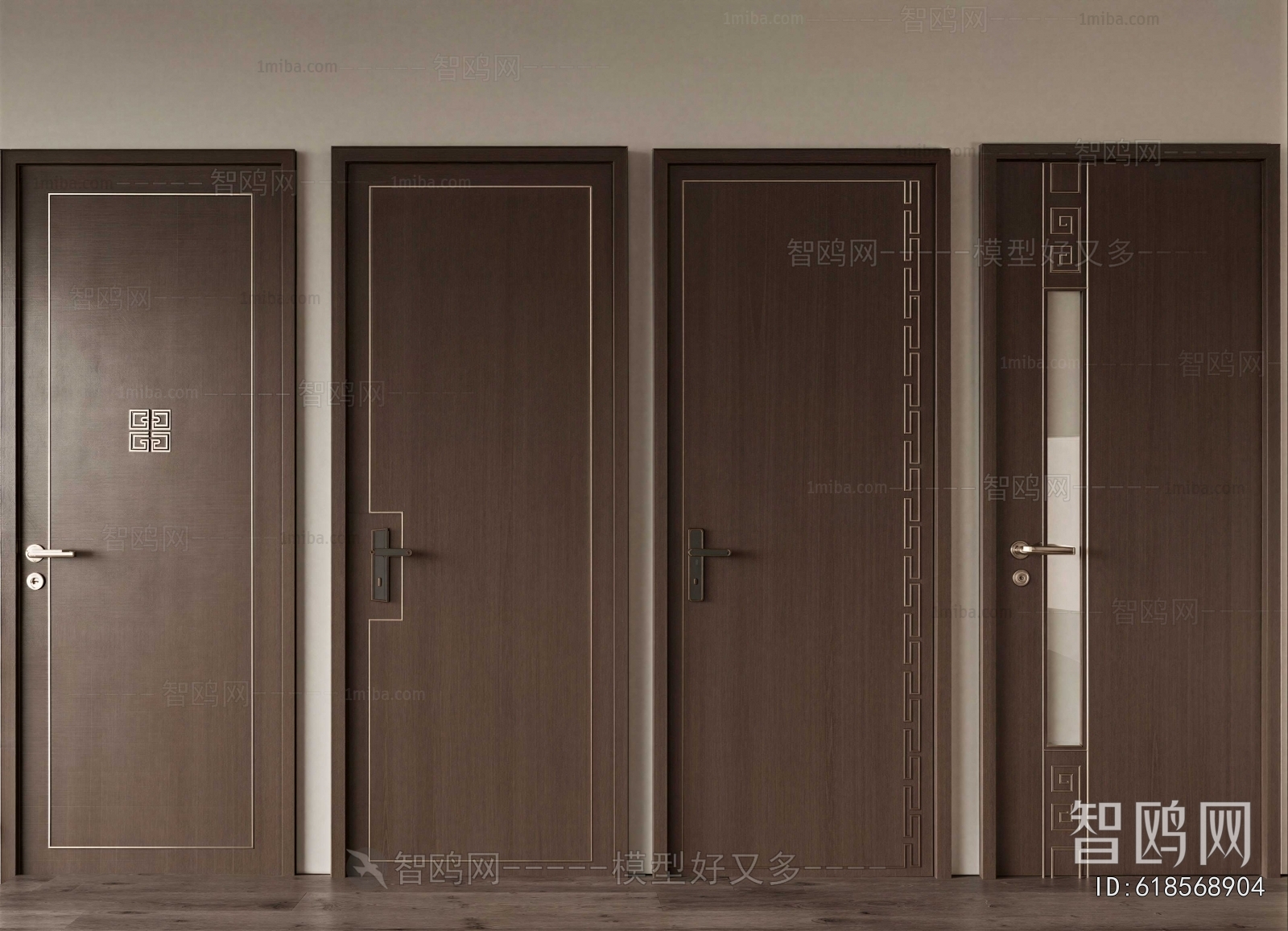 New Chinese Style Single Door