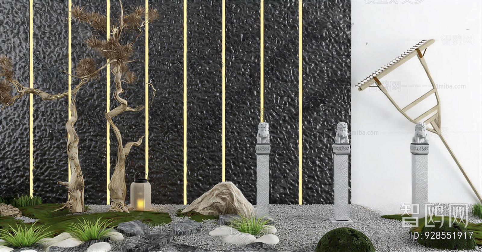 New Chinese Style Rockery Waterscape