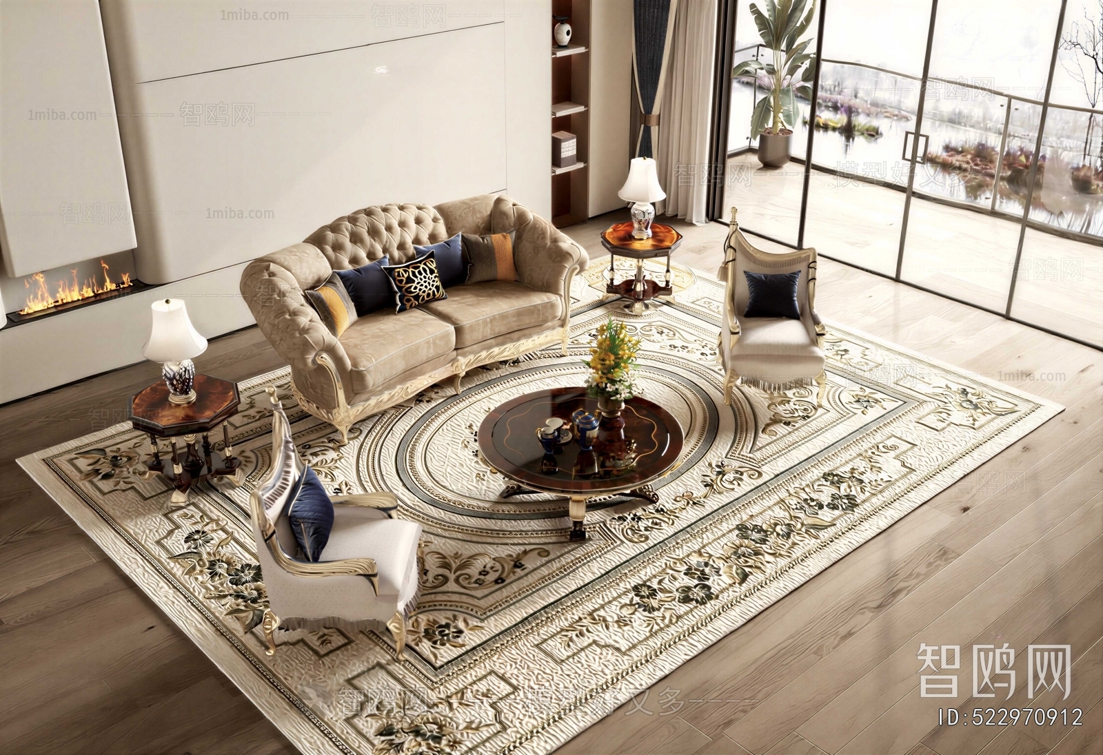 European Style Sofa Combination