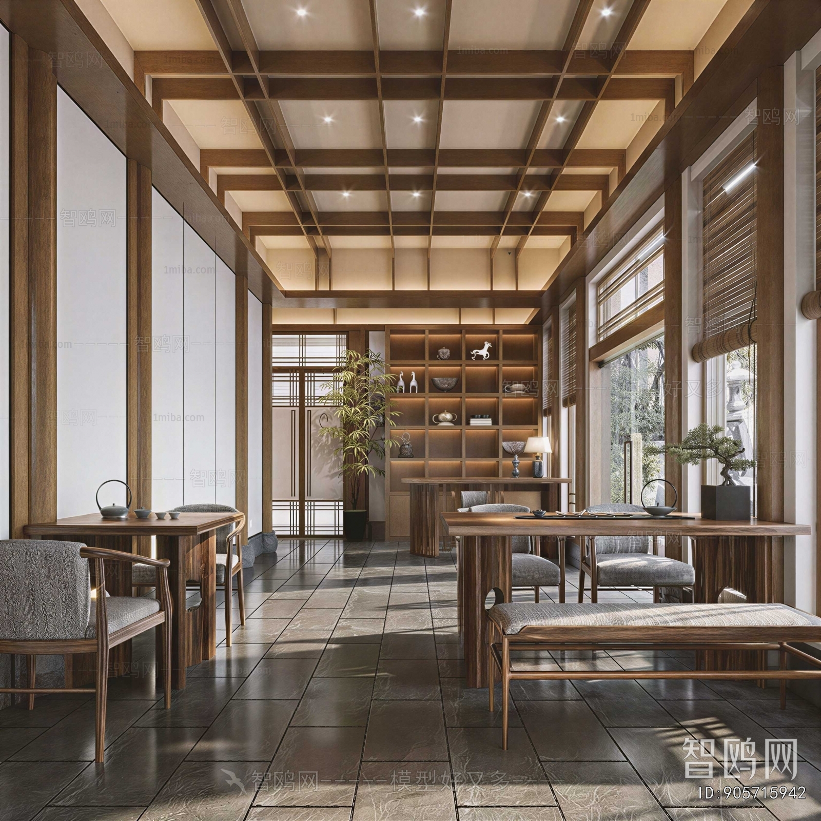 New Chinese Style Teahouse Tea House