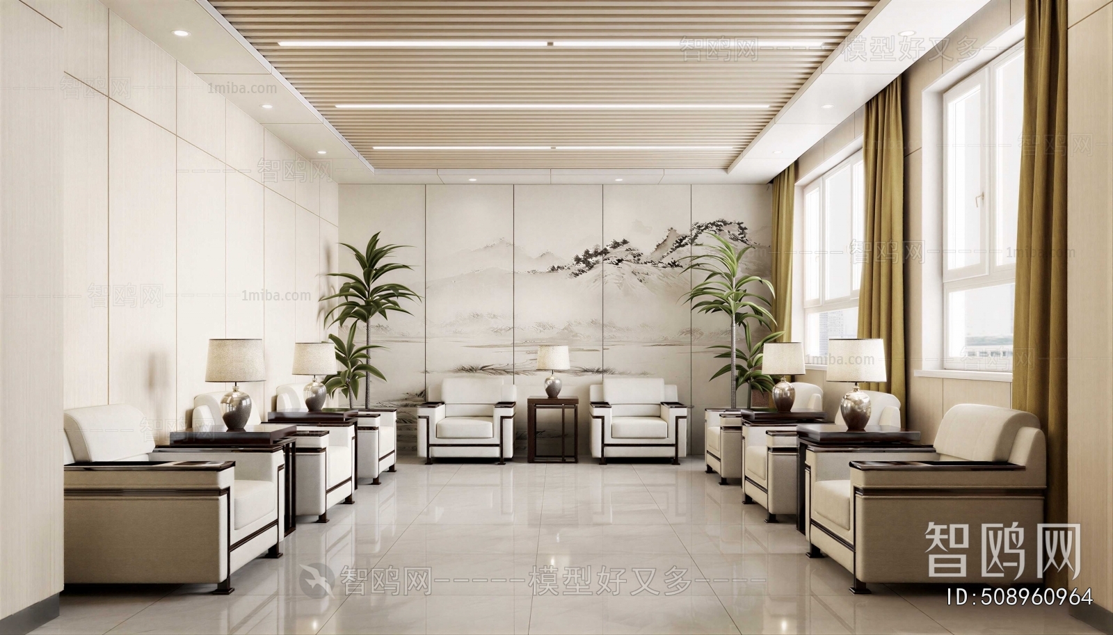 New Chinese Style Reception Room