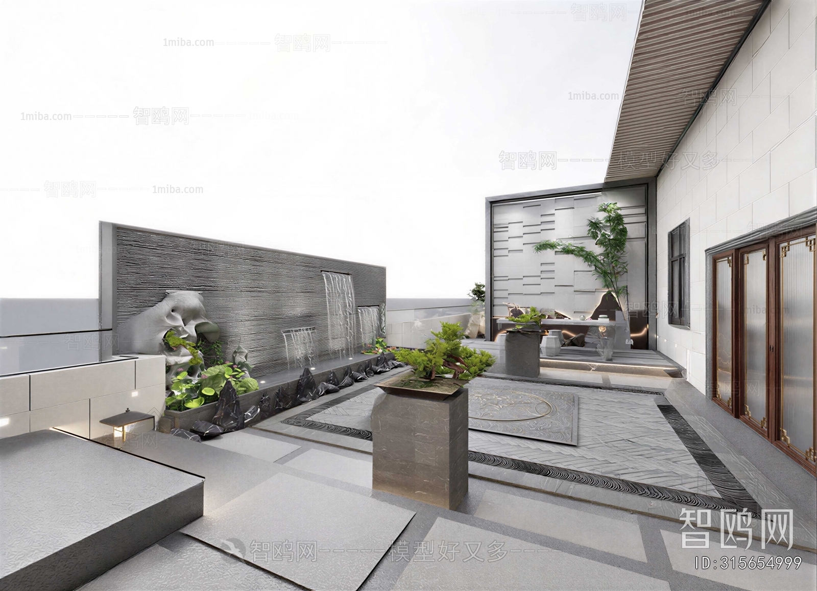 New Chinese Style Courtyard/landscape
