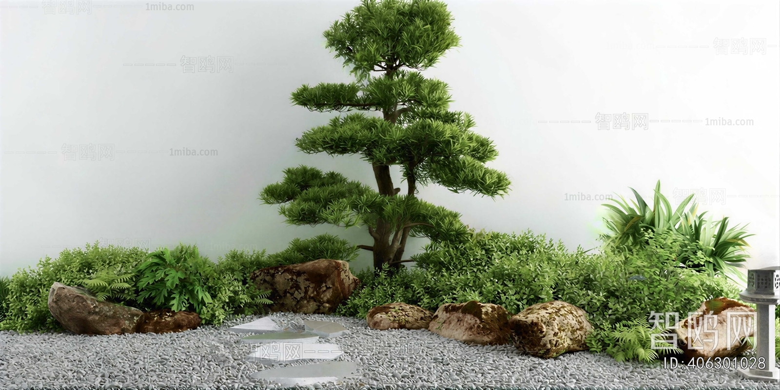 New Chinese Style Rockery Waterscape