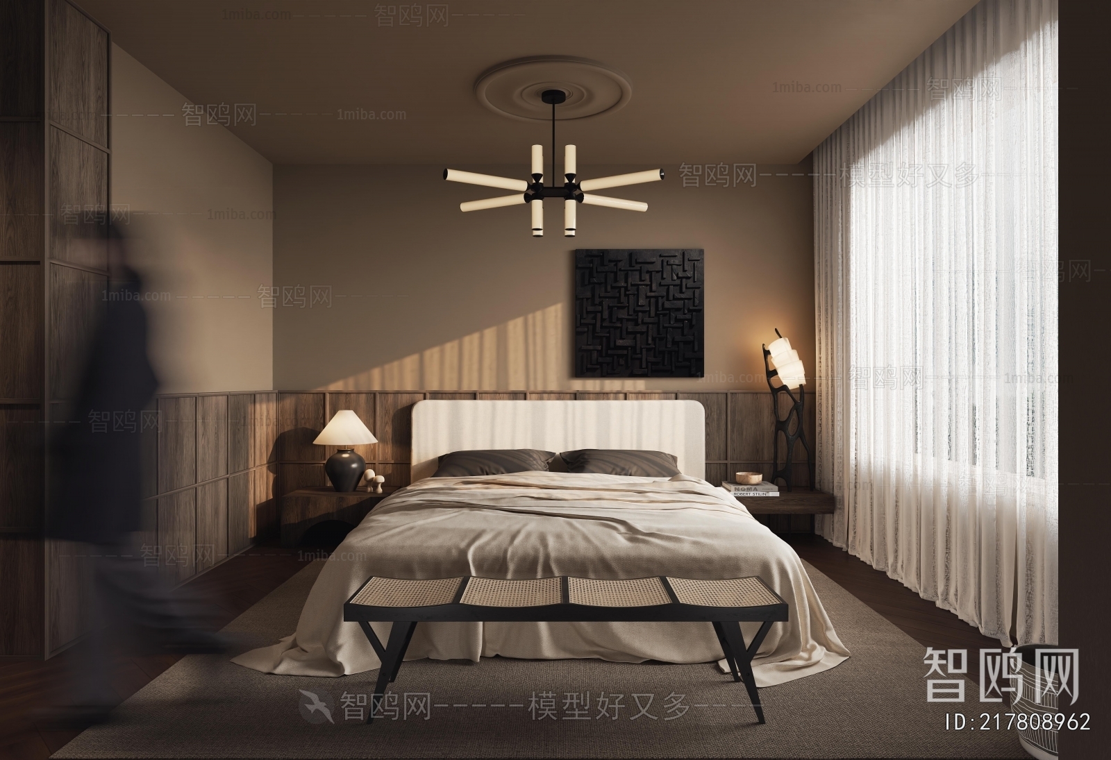 Wabi-sabi Style Bedroom