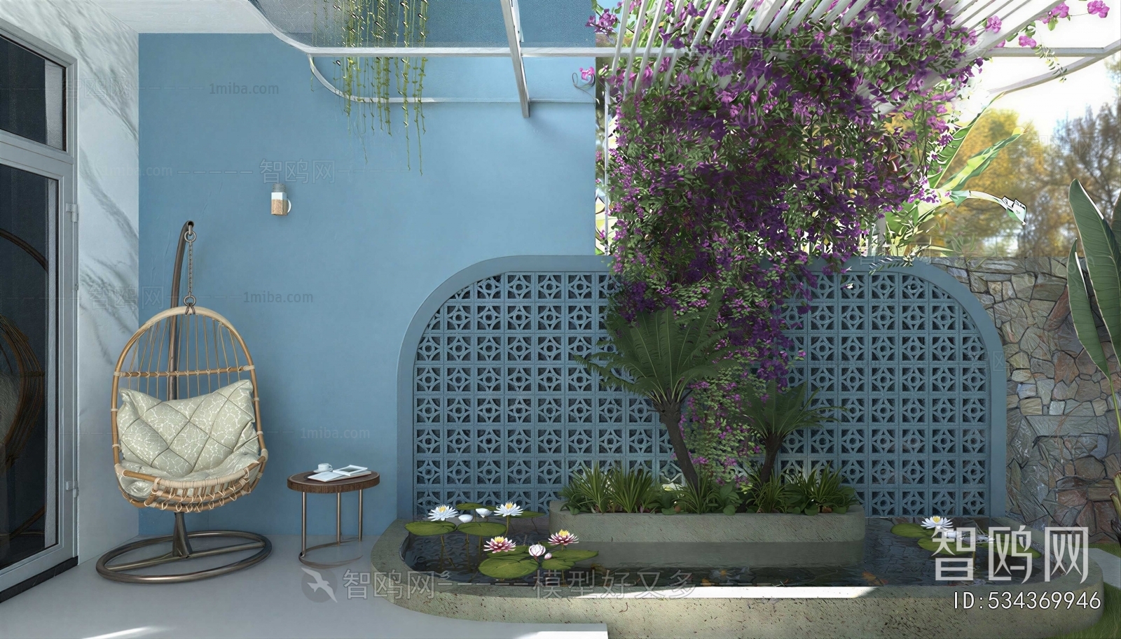 Modern Courtyard/landscape