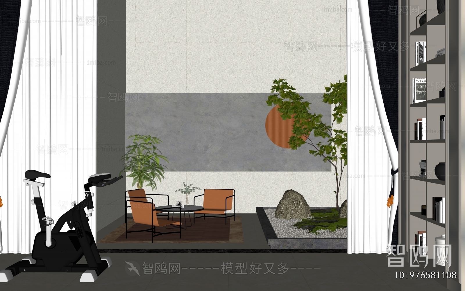 Modern Courtyard/landscape