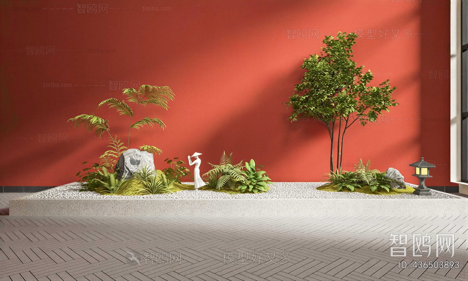 New Chinese Style Plant Landscaping