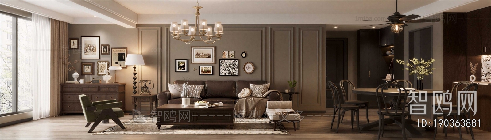 American Style A Living Room