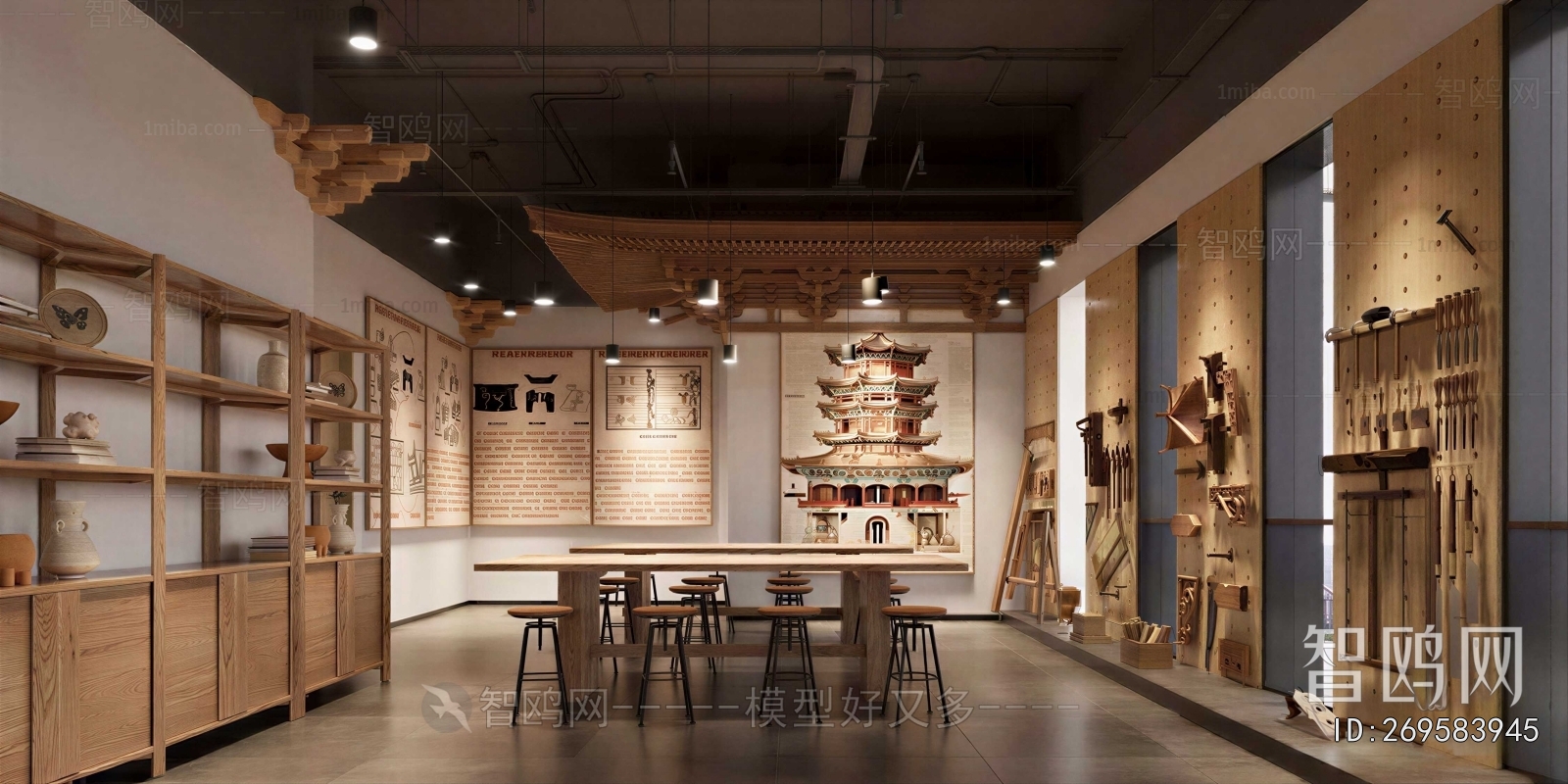 New Chinese Style Exhibition Hall