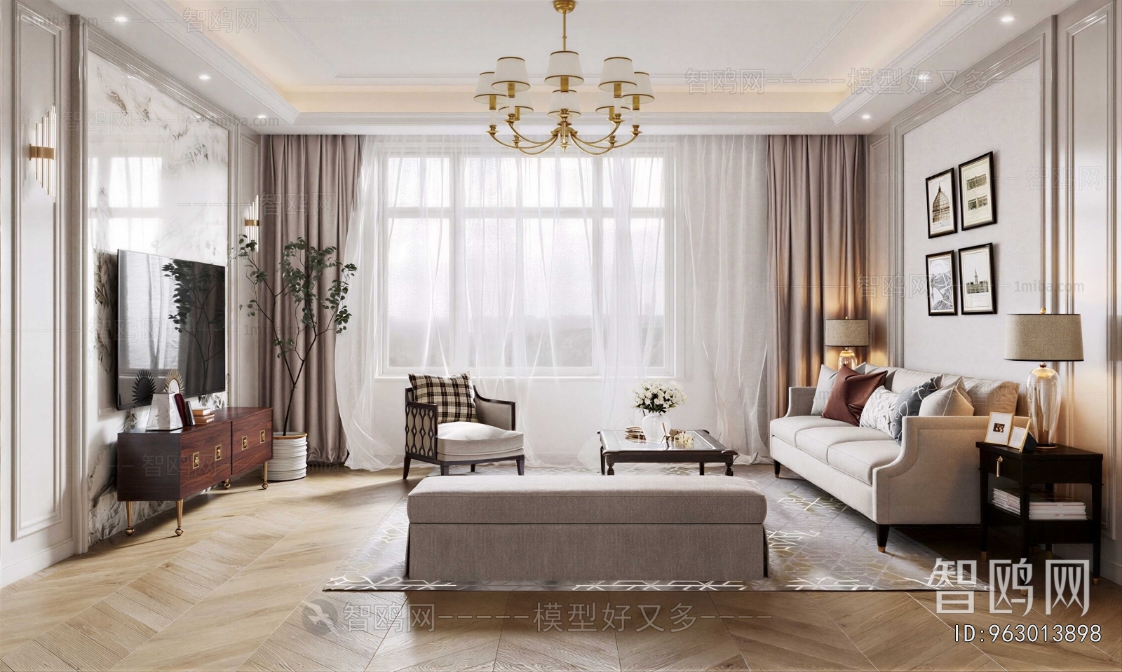 American Style A Living Room