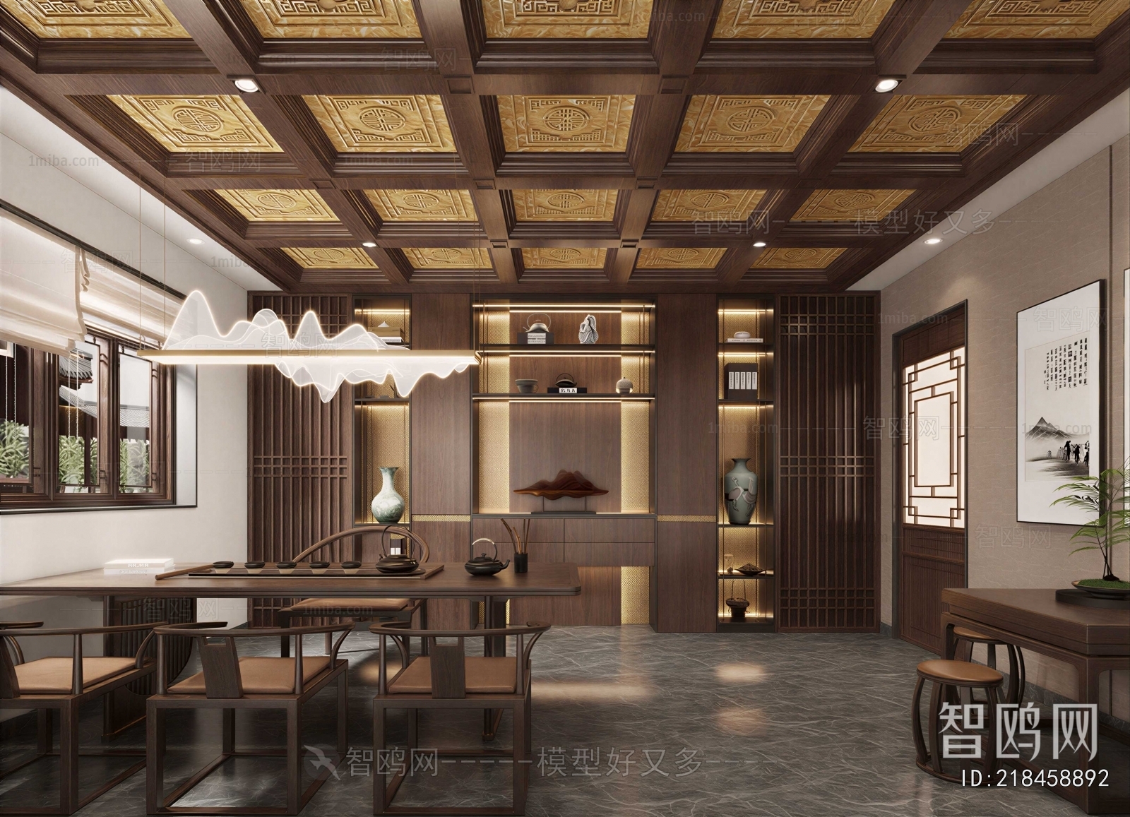 New Chinese Style Teahouse Tea House