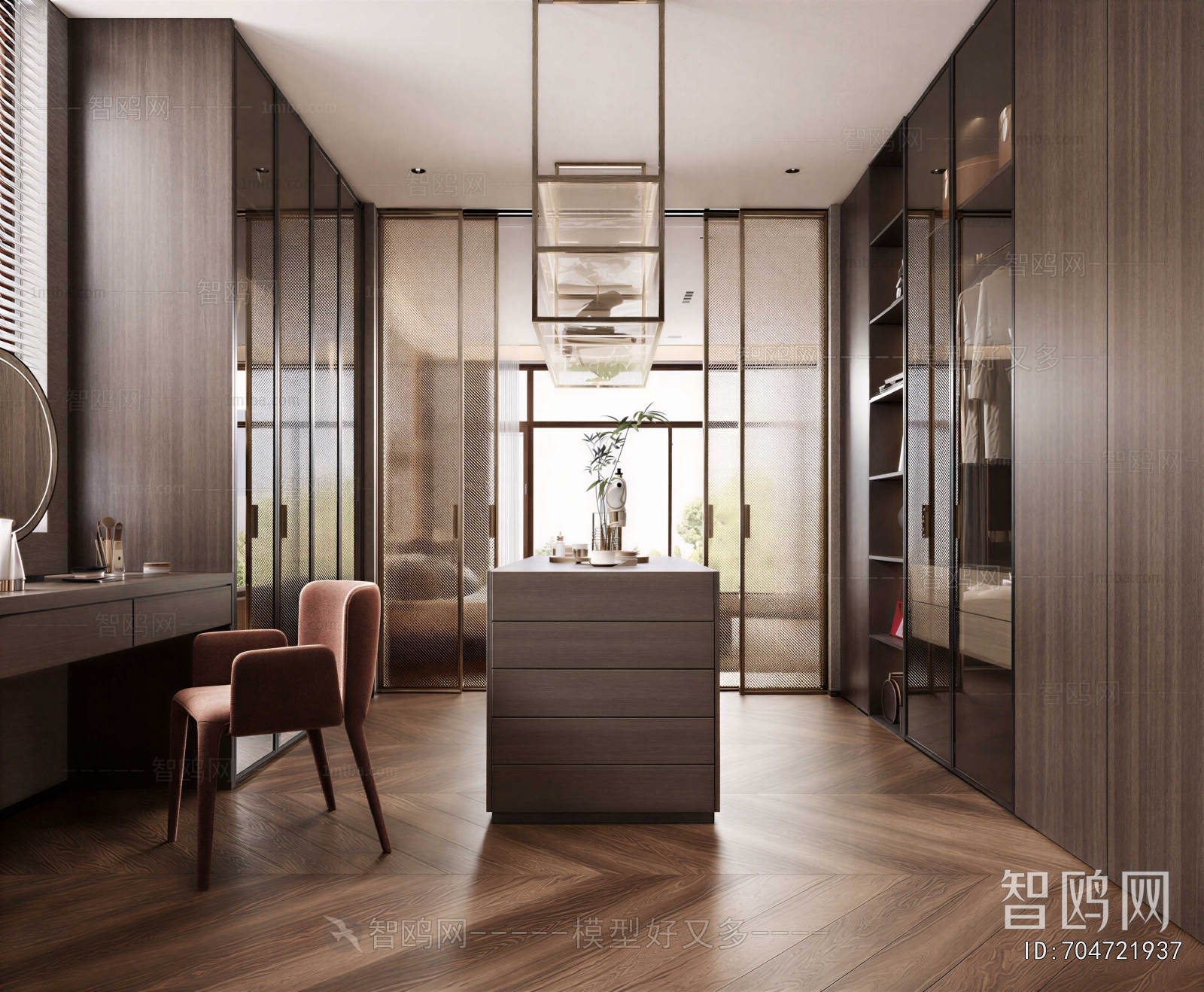 Modern Clothes Storage Area