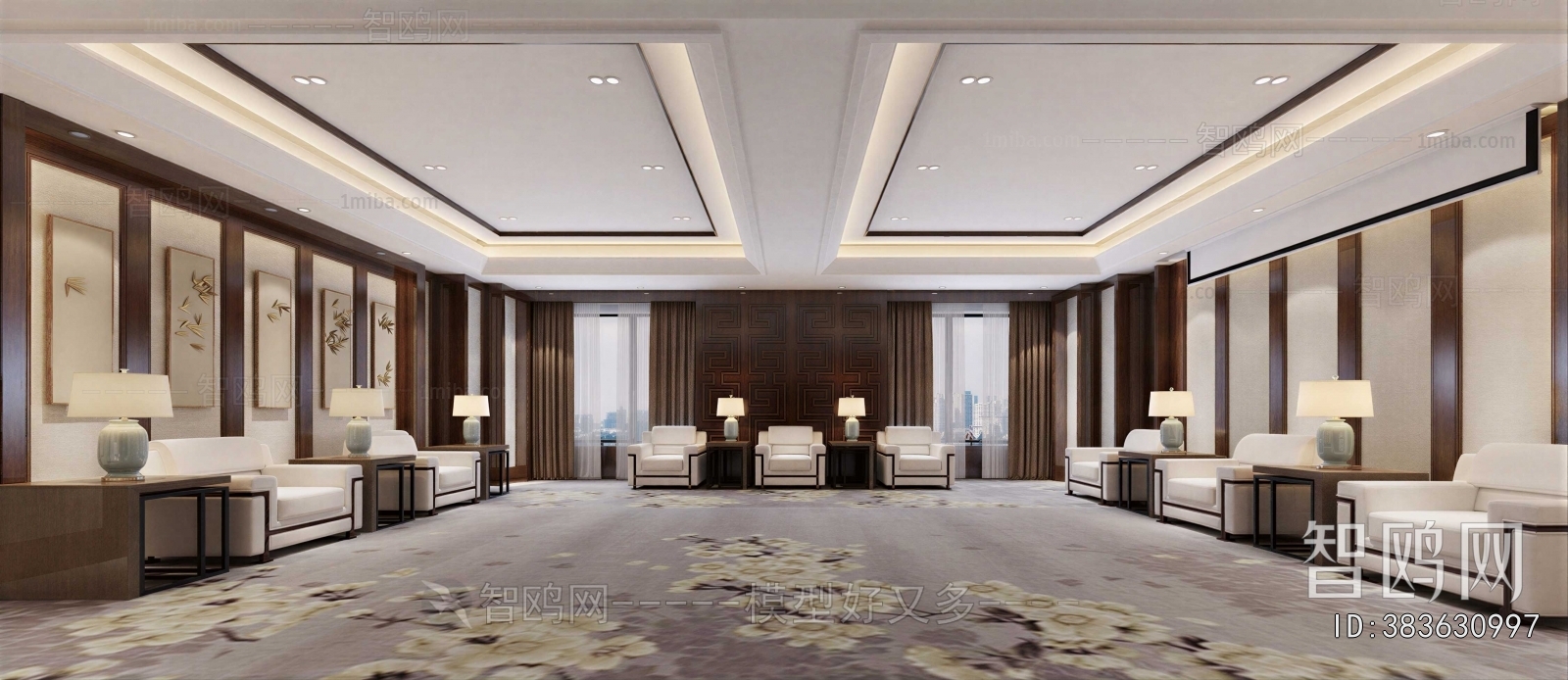 New Chinese Style Reception Room