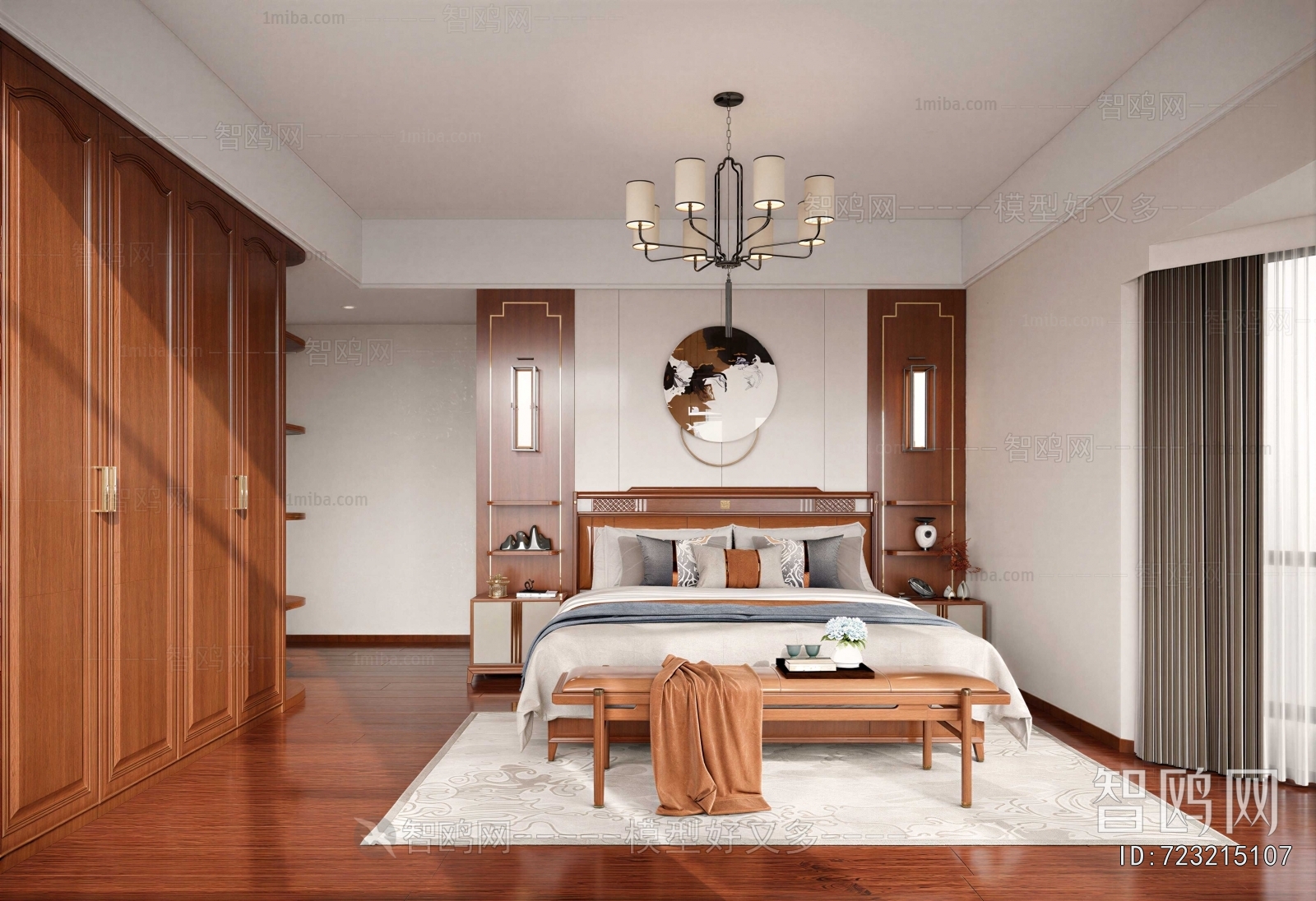 New Chinese Style Bedroom