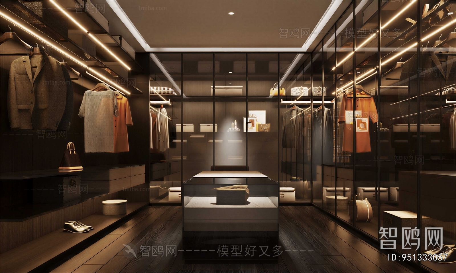 Modern Clothes Storage Area