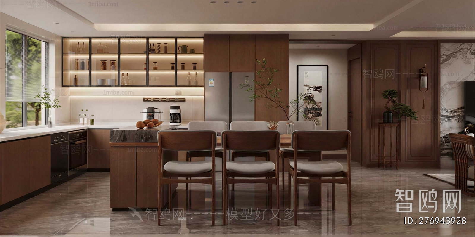 New Chinese Style Dining Room