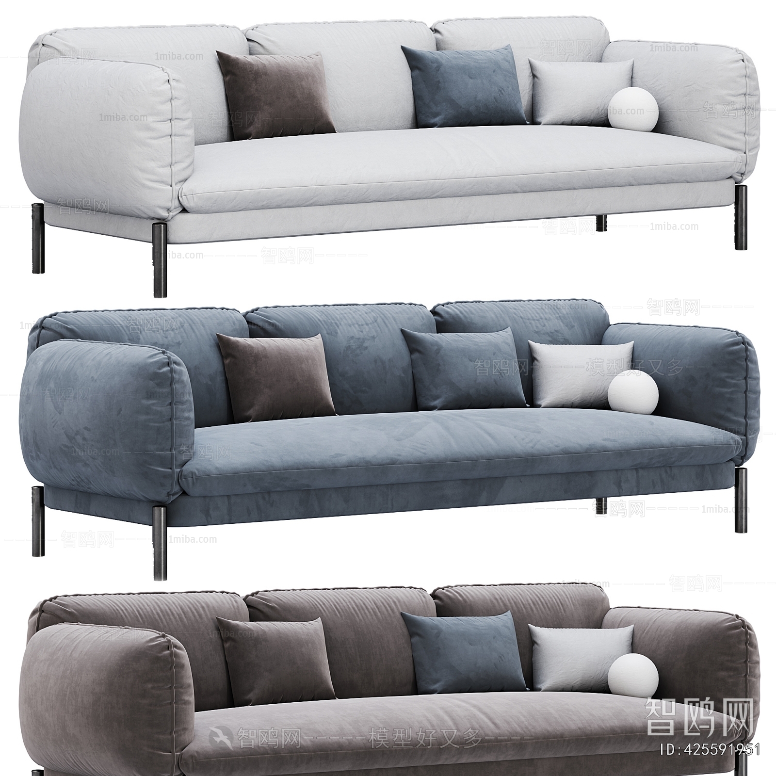 Modern Multi Person Sofa