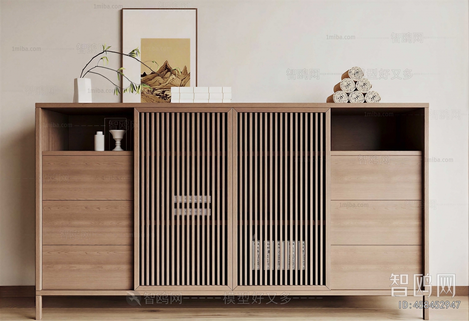 New Chinese Style Side Cabinet