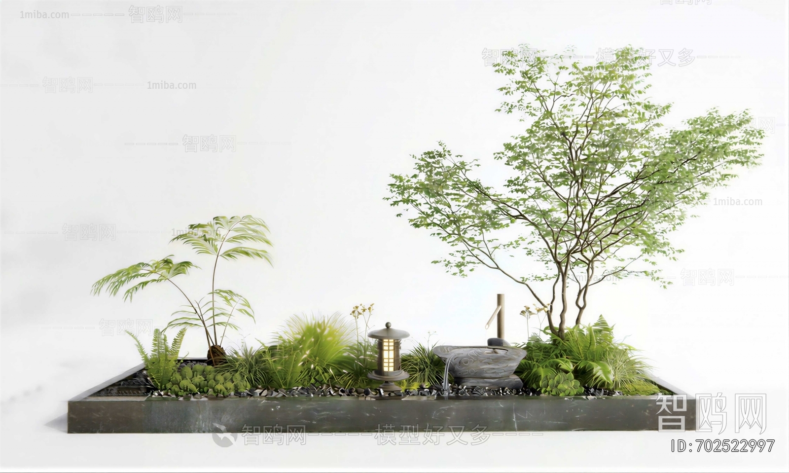New Chinese Style Plant Landscaping