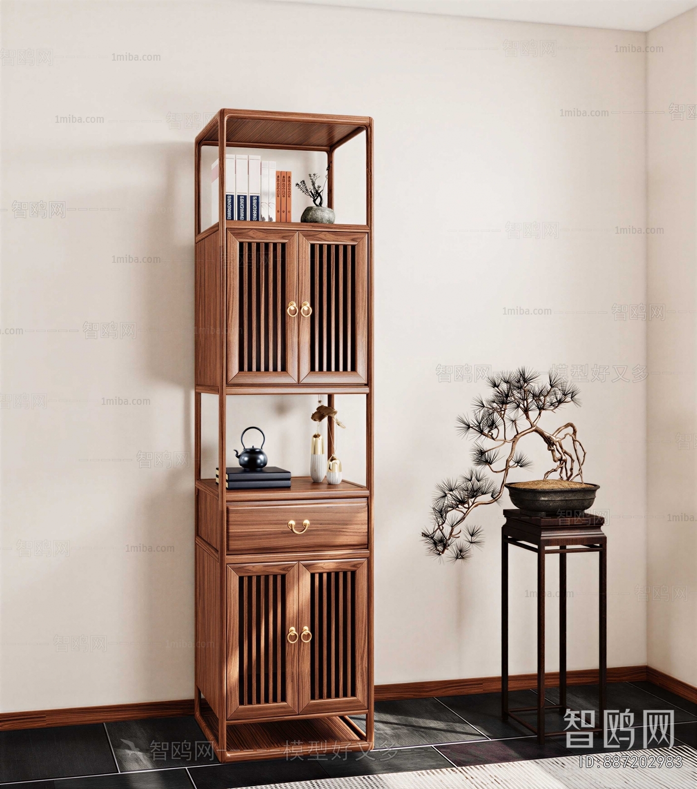 New Chinese Style Decorative Cabinet