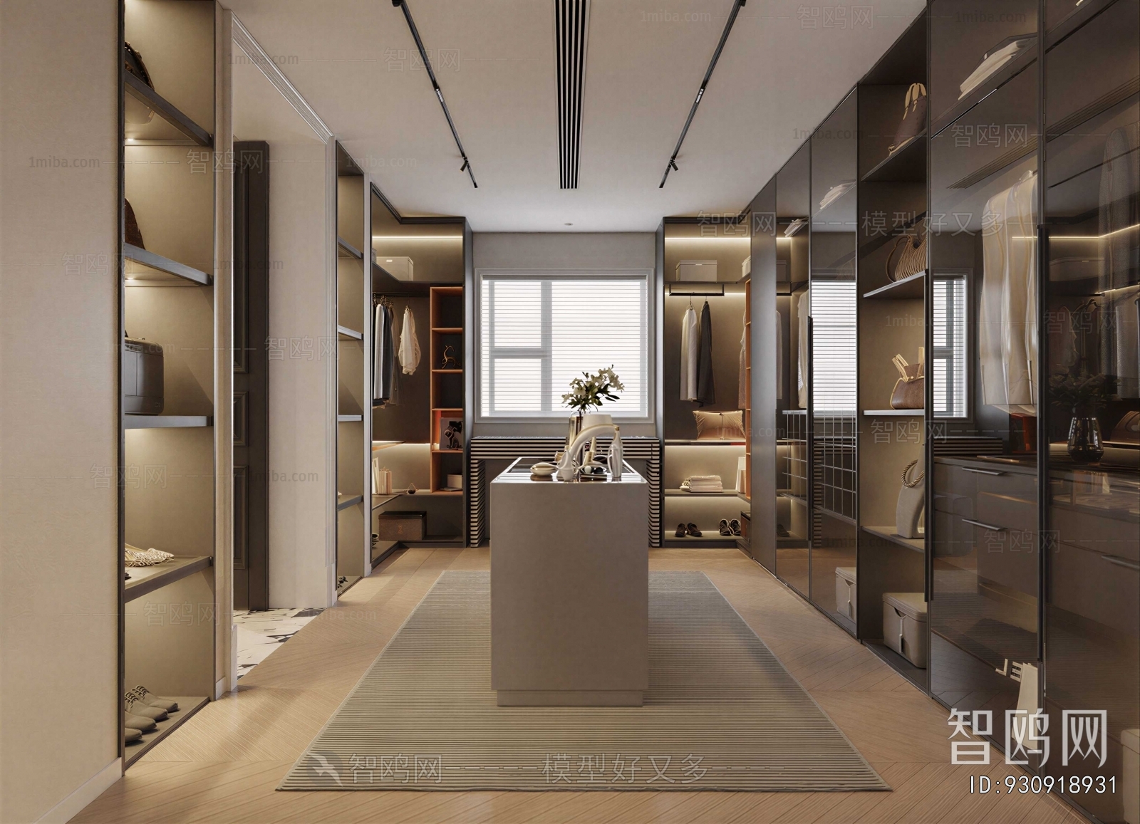 Modern Clothes Storage Area