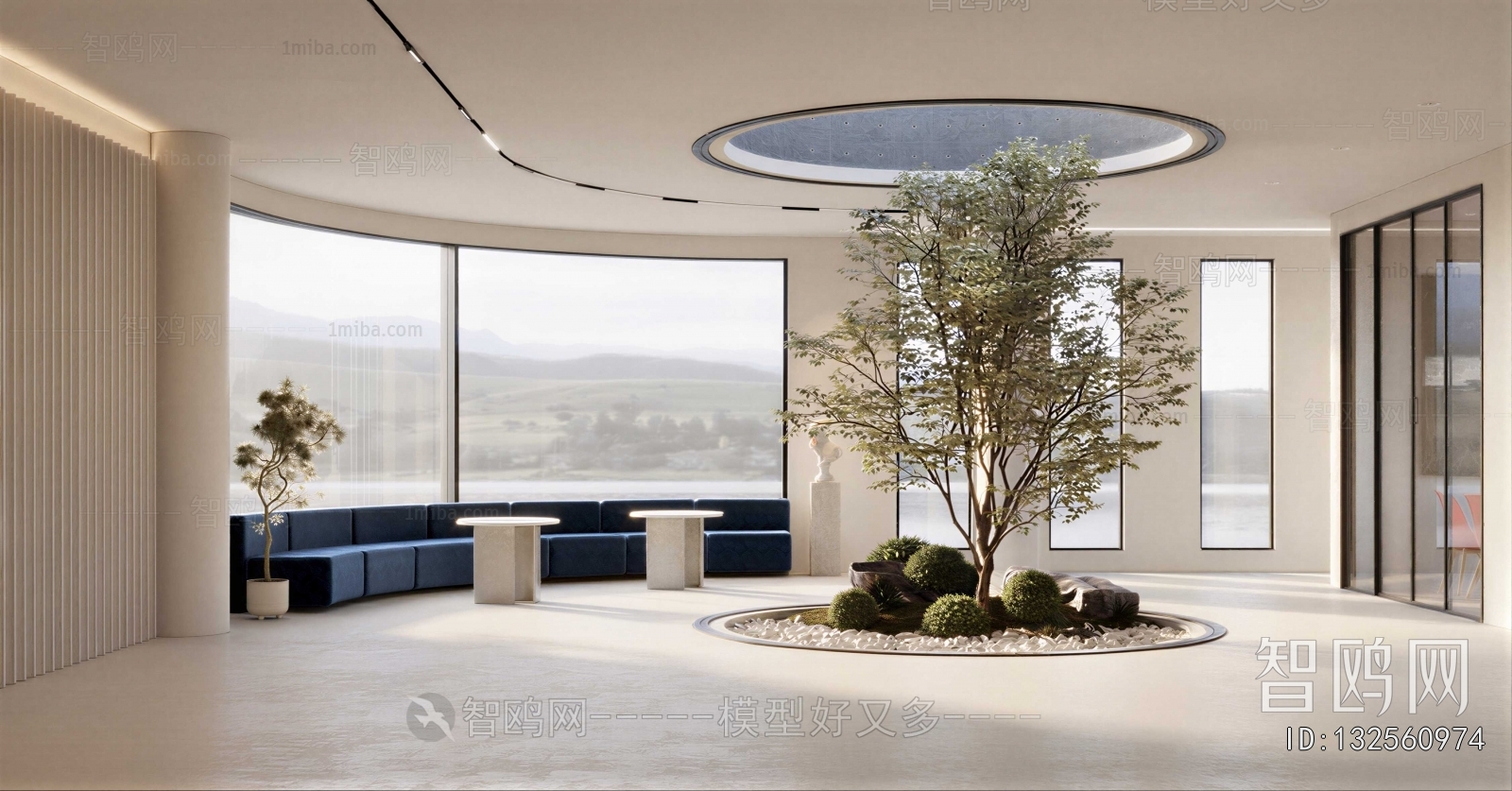 Modern Office Reception Desk