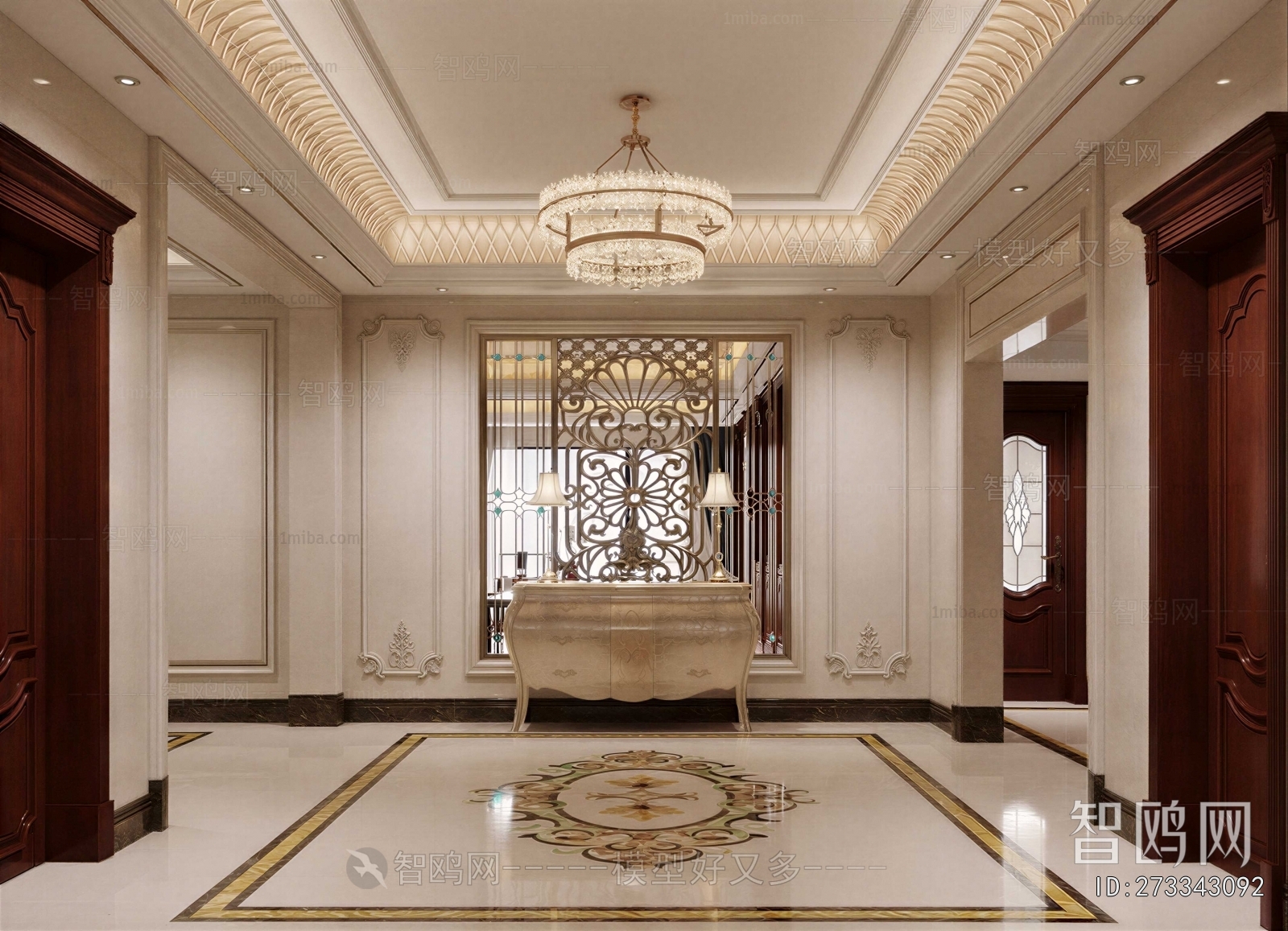 French Style Hallway