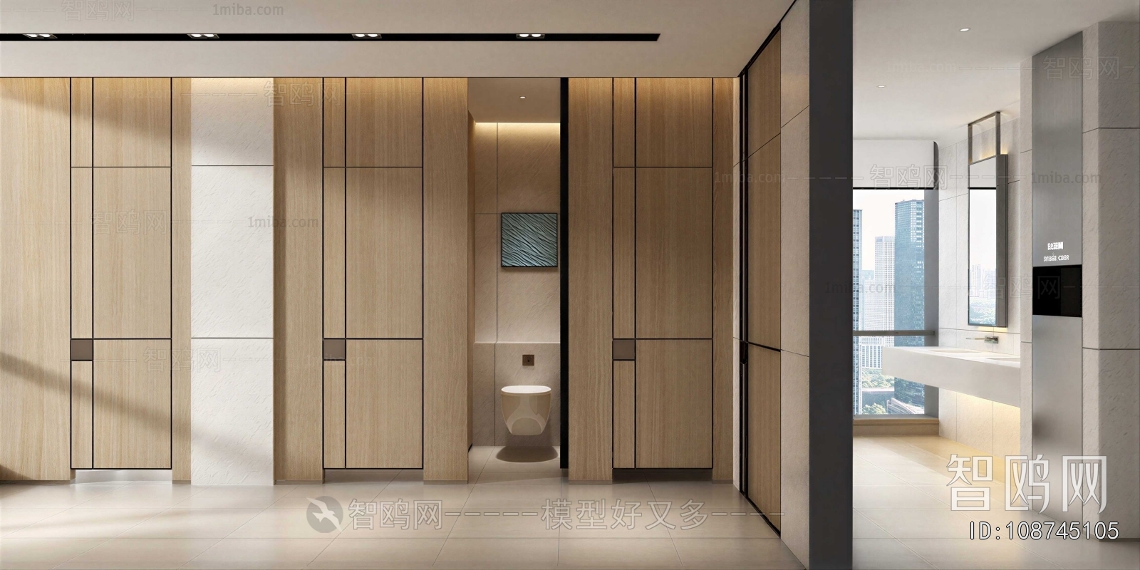 Modern Public Toilet