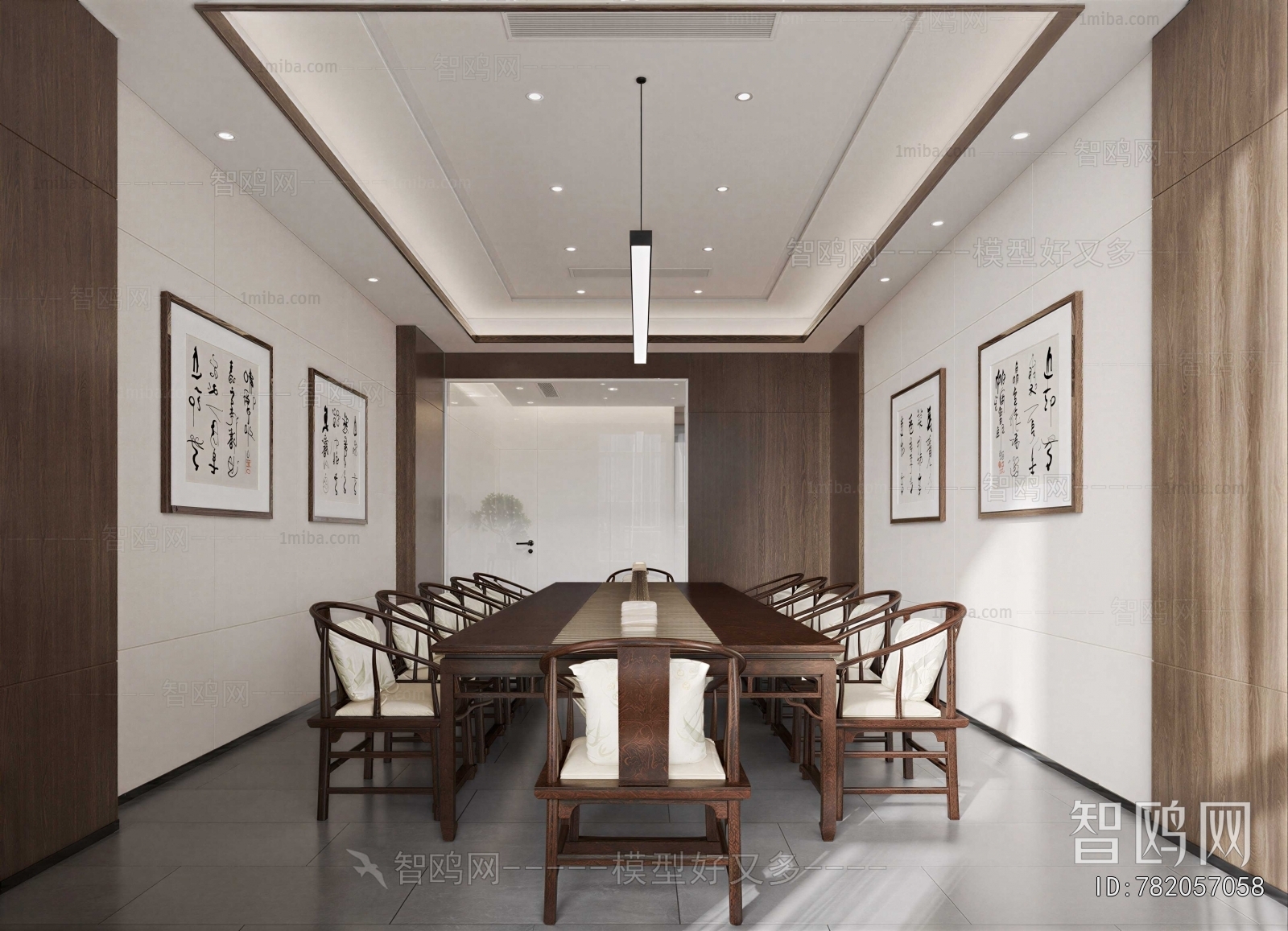 New Chinese Style Meeting Room