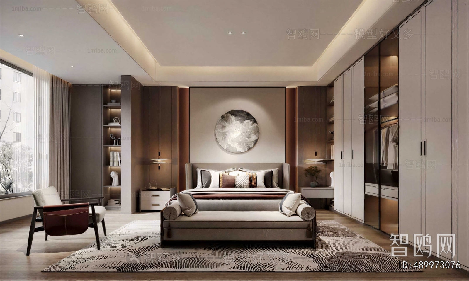 New Chinese Style Bedroom