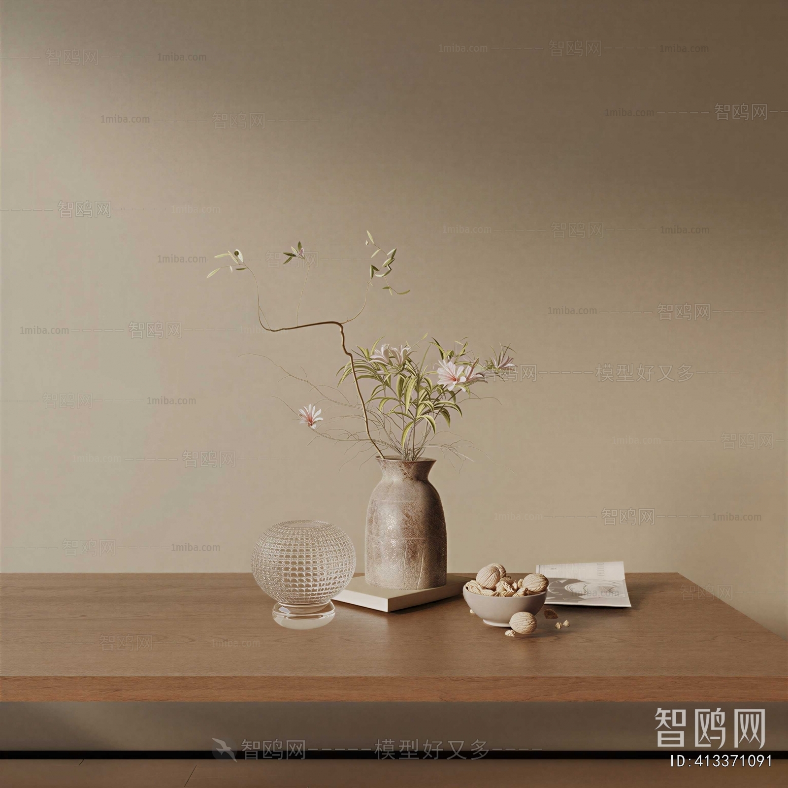 Wabi-sabi Style Dried Branch