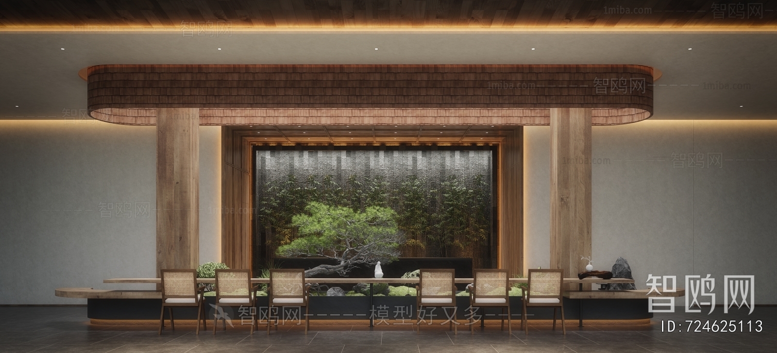 New Chinese Style Lobby Hall