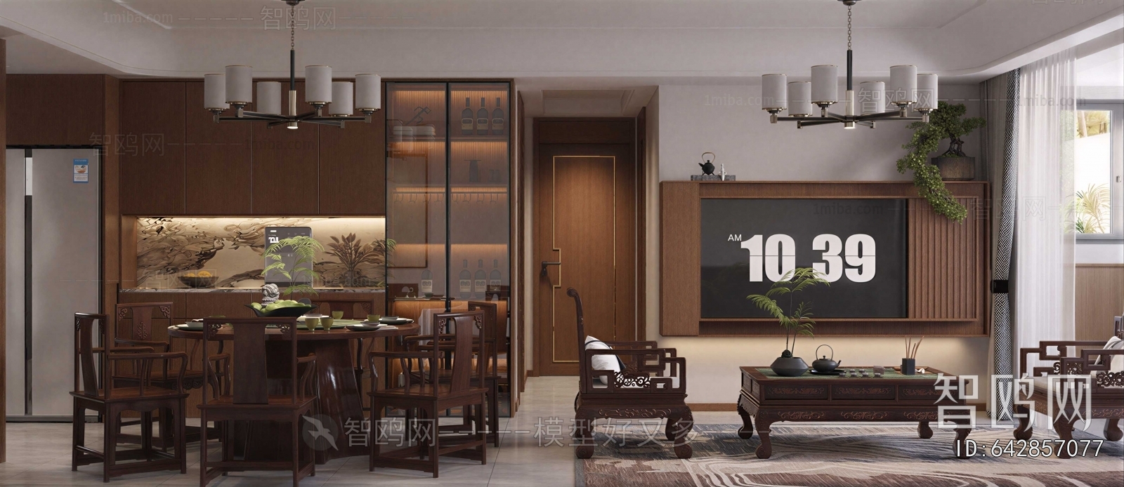 New Chinese Style A Living Room