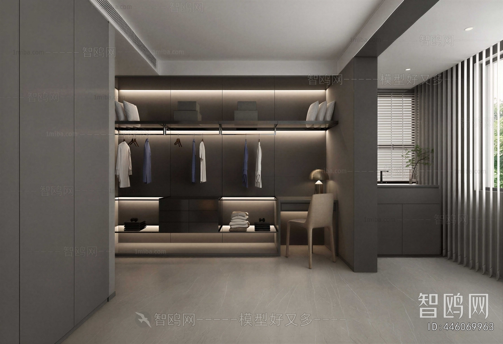 Modern Clothes Storage Area