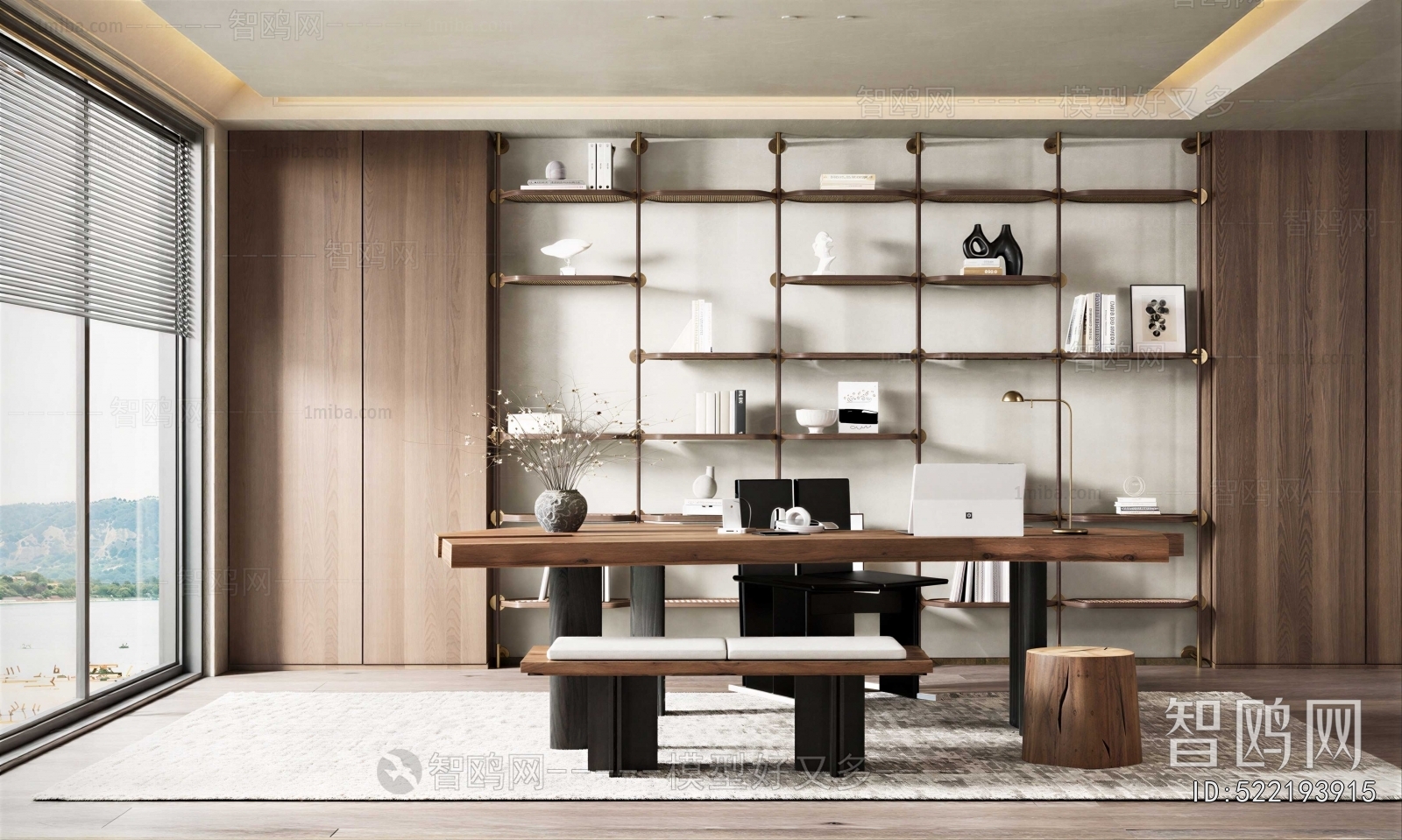 New Chinese Style Study Space