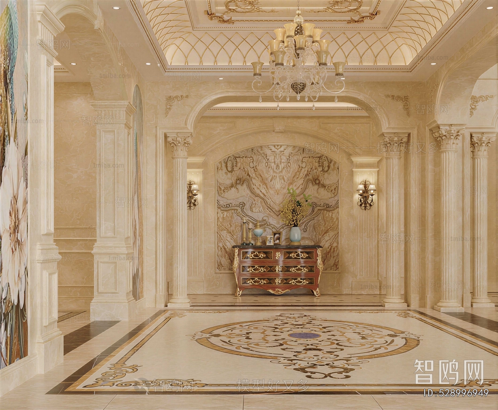 European Style Hallway