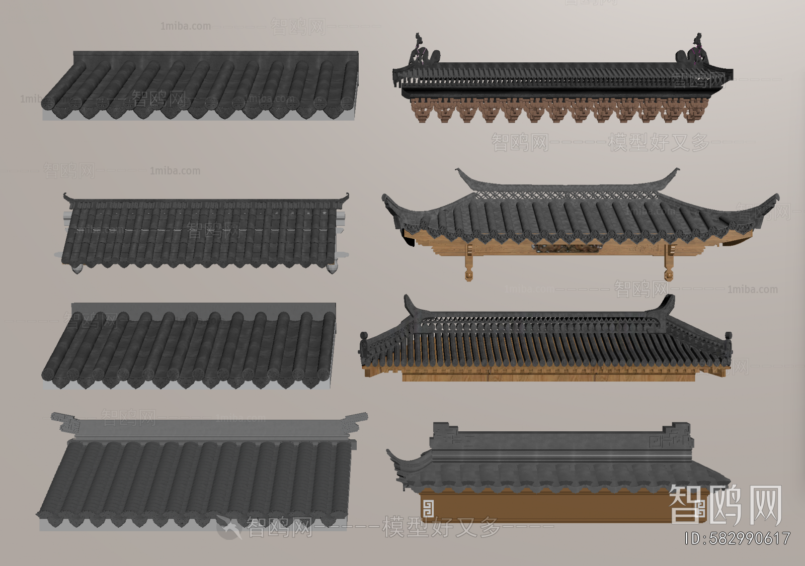 Chinese Style Building Component
