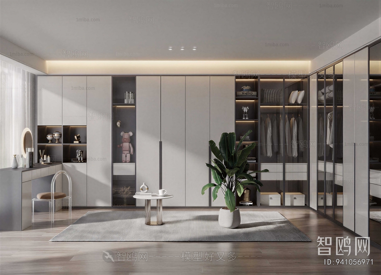 Modern Clothes Storage Area